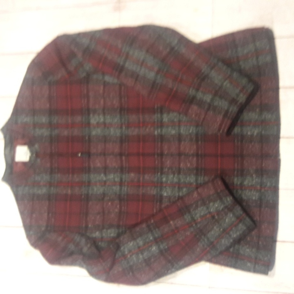 Anne Klein 2 Women's plaid zip up blazer/jacket size 14